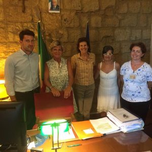 presidente di Enit Evelina Christillin in visita a Bagnoregio