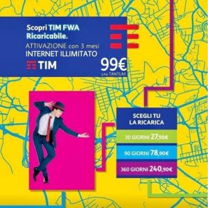 Internet illimitata, ovunque, senza linea telefonica, senza abbonamento. Con TIM oggi si può !