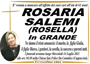 ROSARIA SALEMI (ROSELLA) in GRANDE