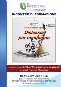 Dislessia, Mascagna: “Porto in giro la mia personale esperienza per aiutare gli altri”