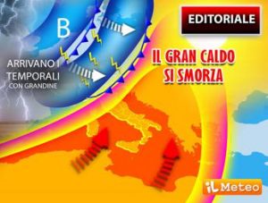 Caldo record ha le ore contate, in arrivo temporali soprattutto al Nord