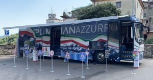 Guarcino (FR) – La Polizia di Stato presente all’evento “Guarcino – Campocatino 2022” con il Pullman Azzurro