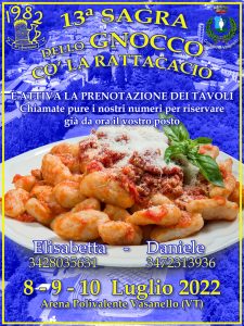 Conto alla rovescia per la Sagra degli Gnocchi co’ la rattacacio di Vasanello