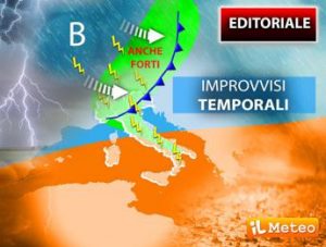 Temporali improvvisi, a rischio anche il weekend: il meteo