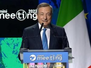 Draghi al Meeting di Rimini: “Italia si è dimostrata grande Paese”