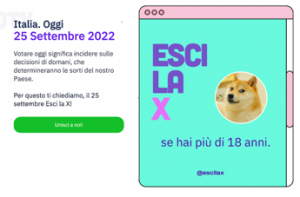 Elezioni 2022: “Esci la X”, al via la campagna per portare al voto i 18enni