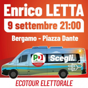 Elezioni 2022, parte domani l’ecotour di Letta: campagna elettorale in bus elettrico