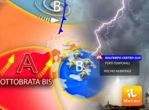 Ancora temporali sull’Italia, poi torna l’anticiclone africano