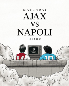 Champions, per il match di stasera l’Ajax “evoca” Cruijff e Maradona