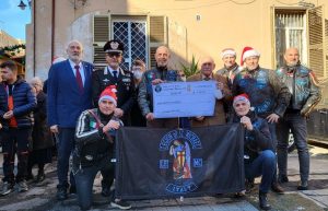 Roma, quando la beneficenza viaggia in Harley: dalla Legion of St. Michael Italy Law Enforcement Motorcycle Club 1.700 euro a favore dell’Anafim