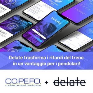 Delate, la prima app che farà diventare ricchi i pendolari: trasforma i ritardi dei treni in crediti virtuali