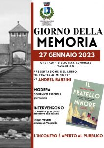 Vasanello celebra la Giornata della Memoria con la presentazione del libro “Il fratello minore. Il mistero di Ettore Barzini, ucciso a Mauthausen”