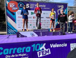 La civitavecchiese Lucrezia Adamo sul podio della Carrera 10 Km di Valencia
