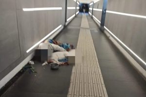 Ladispoli, scende nel sottopasso della stazione e viene assalita dal cane di un clochard