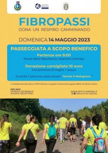 Tra natura e prodotti locali la quarta edizione di Fibropassi, camminata benefica pro fibrosi cistica a Vasanello