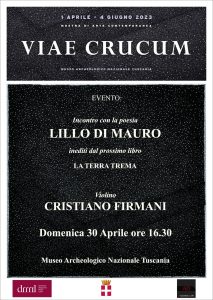 Poesia e violino, recital di Lillo Di Mauro al Museo Archeologico Nazionale di Tuscania