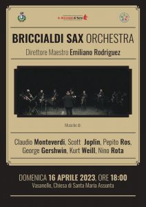 La Briccialdi Sax orchestra in concerto gratuito a Vasanello