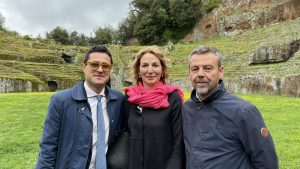 L’assessore regionale alla Cultura, Simona Baldassare in visita a Sutri