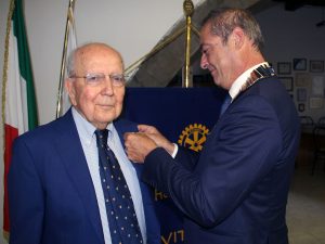 Mario Moscatelli nominato socio onorario del Rotary Club Viterbo