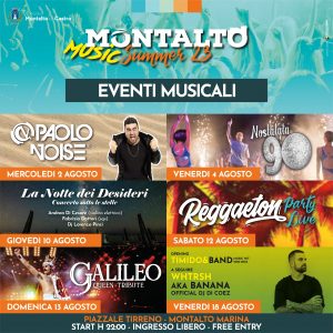 “Montalto Music Summer ’23”, a Montalto Marina inizia la musica in spiaggia