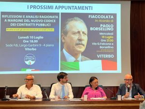 Viterbo – Cento giorni di Fratelli d’Italia alla Regione Lazio