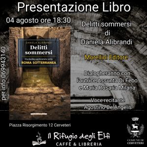 Libri, oggi Daniela Alibrandi è a Cerveteri per presentare il suo ultimo giallo