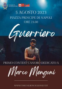 A Ronciglione tutto pronto per Guerriero, primo contest dedicato a Marco Mengoni