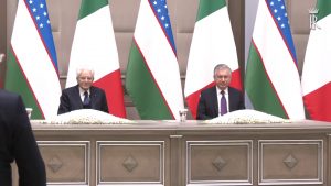 Mattarella firma intese con il presidente dell’Uzbekistan