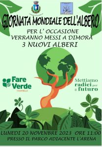 Vasanello, tre nuove piante a dimora per celebrare la Giornata Mondiale dell’Albero