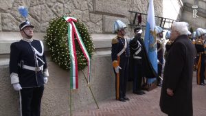 San Marino, l’omaggio di Mattarella all’Ara dei Volontari