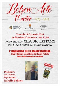 “L’ invenzione della manipolazione”: Claudio Lattanzi ospite del BolsenArte Winter