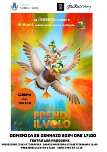 “Prendi il volo”, a Montalto un nuovo appuntamento con il cinema al teatro