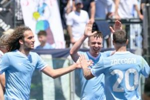 Saluti a Luis Alberto, festa 74: 2-0 all’Empoli, Lazio da Europa