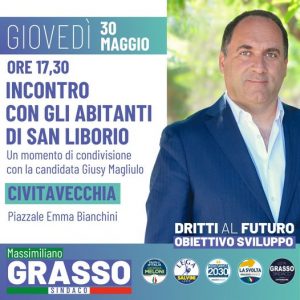 Amministrative a Civitavecchia, Grasso incontra i cittadini del quartiere San Liborio