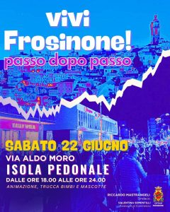 Frosinone – Isole pedonali, si parte sabato prossimo