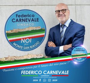 Amministrative nel Pontino, a Monte San Biagio terzo mandato per Federico Carnevale