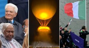 Parigi 2024, Olimpiadi al via: il braciere vola in mongolfiera, i Giochi possono iniziare