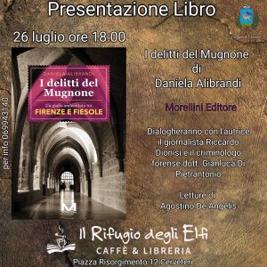 Libri, domani a Cerveteri Daniela Alibrandi presenta “I delitti del Mugnone”