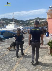 Controlli antidroga a Ponza, la Finanza segnale dieci turisti