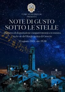 “Note di gusto sotto le Stelle”, percorso enogastronomico nel centro storico di Greccio