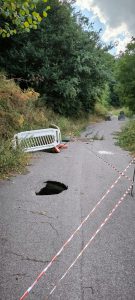 A Patrica la strada continua a franare: cresce l’allarme tra i cittadini