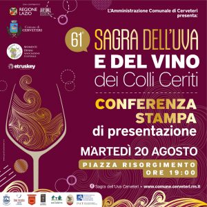 Sagra dell’Uva di Cerveteri, martedì sarà presentato il programma della kermesse