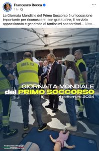 Giornata mondiale soccorso, Rocca ‘gratitudine per i volontari’