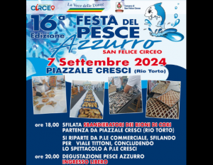 San Felice Circeo, sabato c’è la Festa del Pesce Azzurro