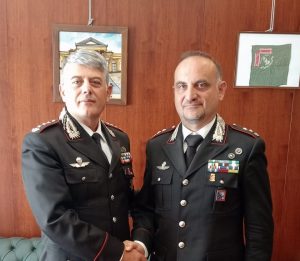 Viterbo – I carabinieri salutano il Tenente Colonnello Guglielmo Trombetta, per lui nuovo incarico a Roma