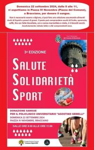 Bracciano, domenica solidarietà e sport si uniscono in piazza