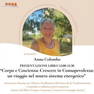 Libri, Anna Colombo all’Equinox Yoga Festival di Bolsena per presentare il suo “Corpo e coscienza”