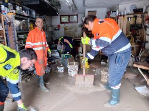 Emilia Romagna, l’Aeopc Tarquinia a supporto degli alluvionati: “Grazie a questi angeli custodi” (FOTO)