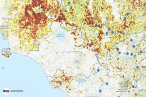 Dissesto idrogeologico, nella Tuscia 15.622 abitanti e 5.666 edifici a rischio frane