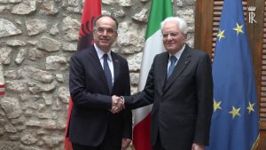 Mattarella incontra il Presidente d’Albania a Piana degli Albanesi